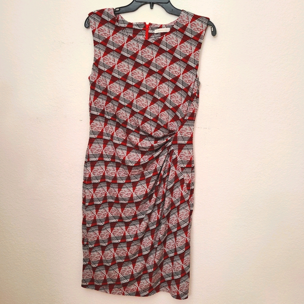 patterned stretchy dress